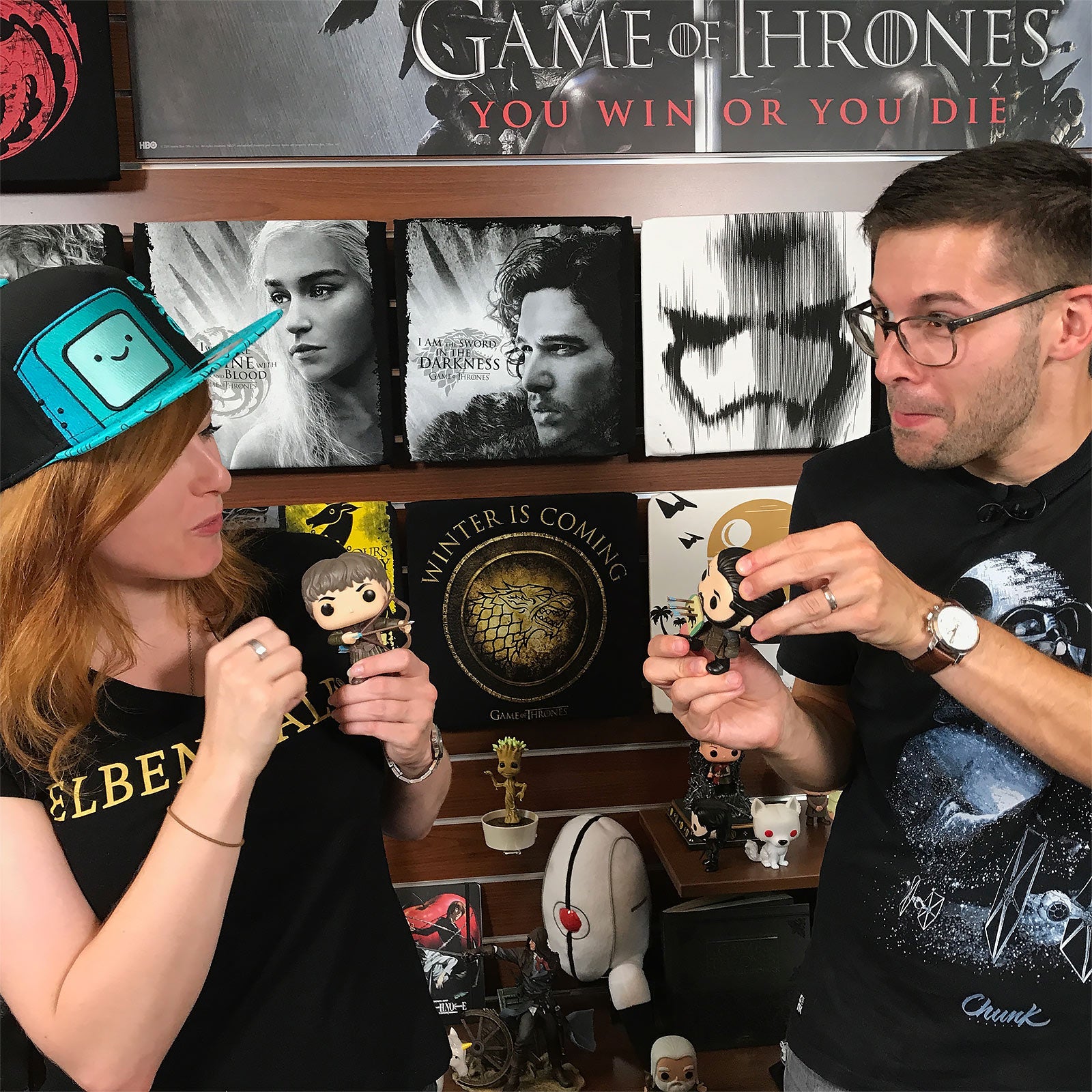 Zdjęcie produktu Gra o Tron - Jon Snow i Ramsay Bolton Mini-Figurki