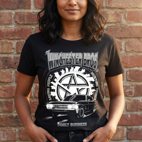 Zdjęcie produktu Supernatural - Winchester Bros Koszulka czarna