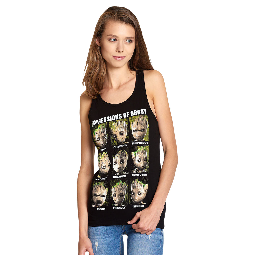 Zdjęcie produktu Guardians of the Galaxy - Groot Expressions Tank Top czarny