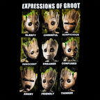 Zdjęcie produktu Guardians of the Galaxy - Groot Expressions Tank Top czarny