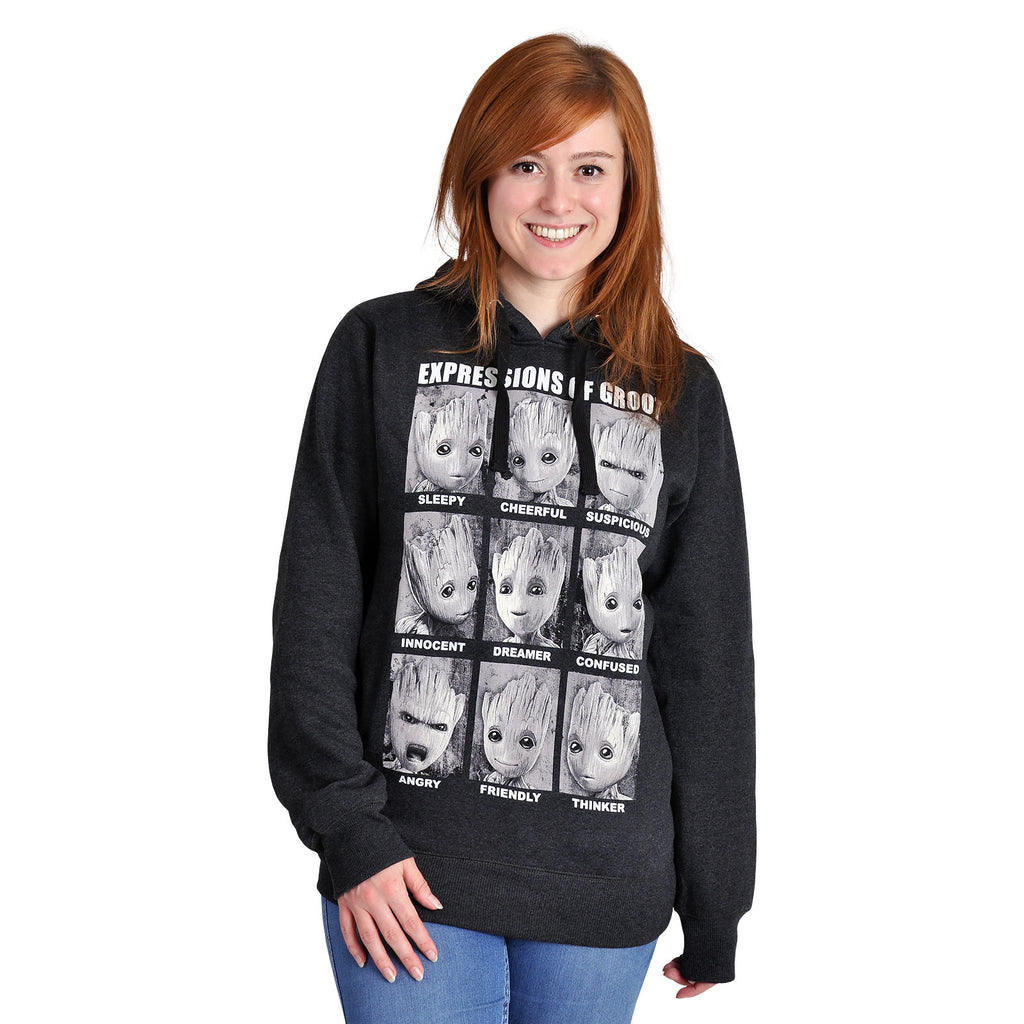 Product image Guardians of the Galaxy - Groot Expressions Hoodie Grey