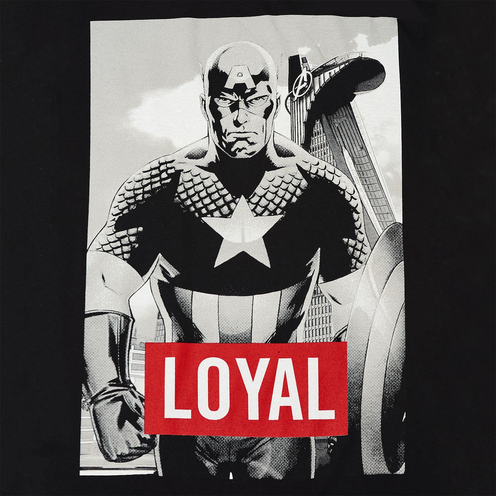 Zdjęcie produktu Avengers - Captain America Loyal T-Shirt czarny