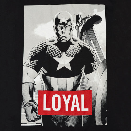 Zdjęcie produktu Avengers - Captain America Loyal T-Shirt czarny