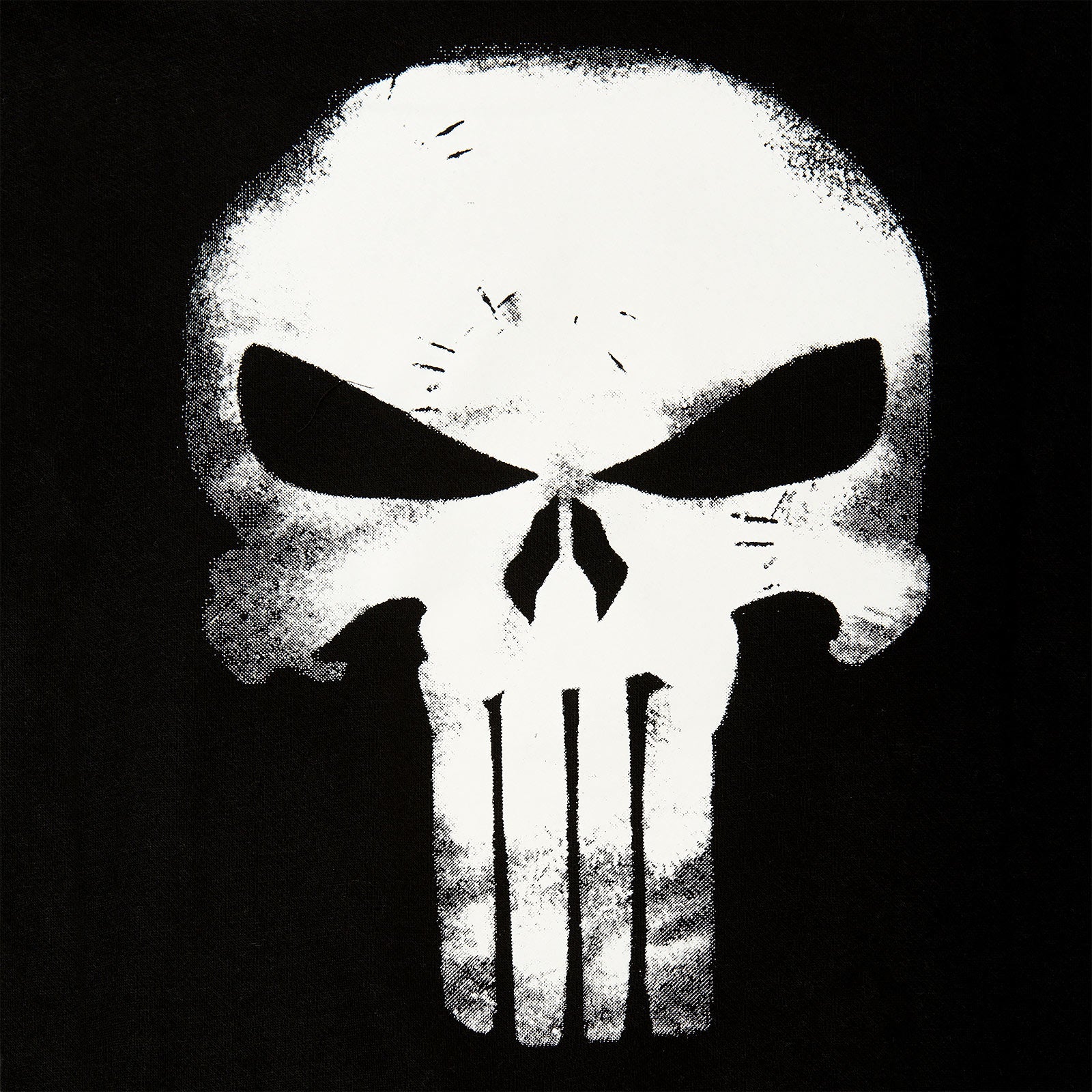 Zdjęcie produktu Punisher - Czarno-biała bluza z kapturem z logo czaszki