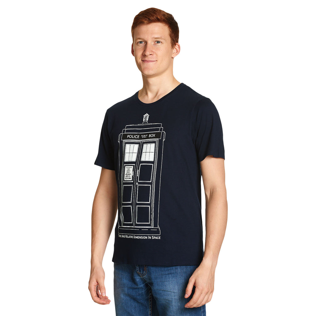 Product image Doctor Who - Tardis Outline T-Shirt blue