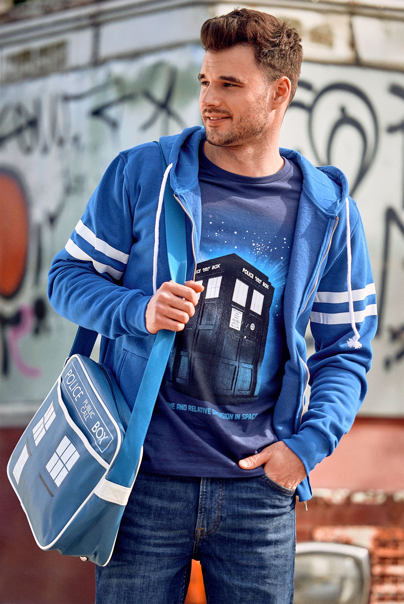 Product image Doctor Who - Tardis Space T-Shirt blue