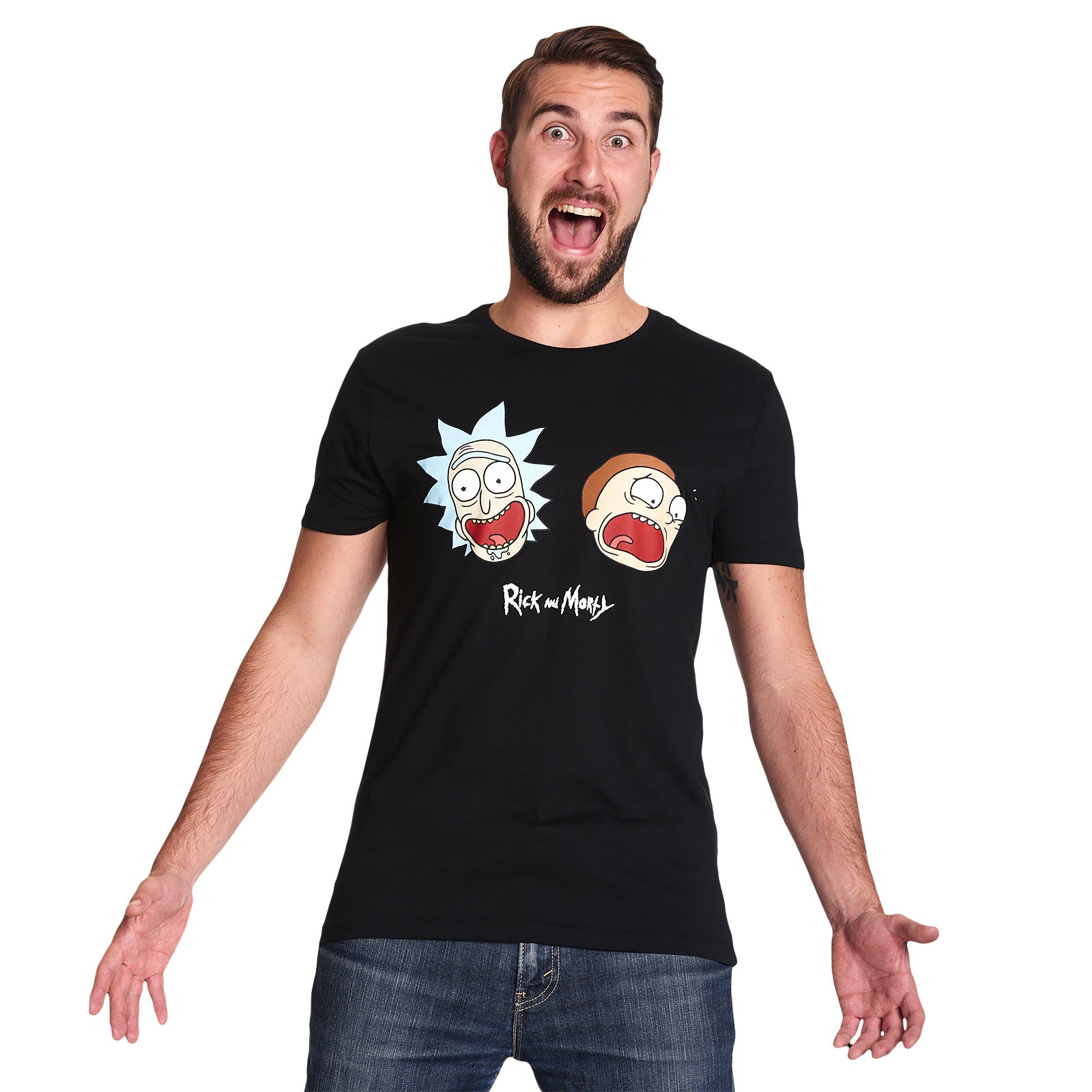 Zdjęcie produktu Rick and Morty - Crazy Faces Glow in the Dark T-Shirt