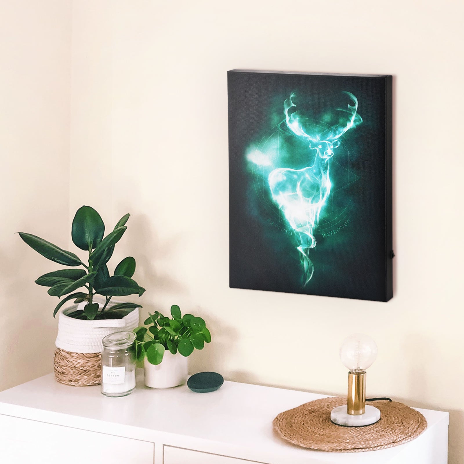 Zdjęcie produktu Harry Potter - Obraz Patronus z podświetleniem