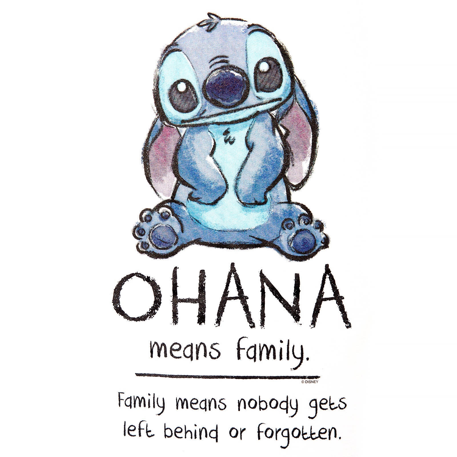 Zdjęcie produktu Lilo & Stitch - Ohana oznacza rodzinę T-Shirt damski biały