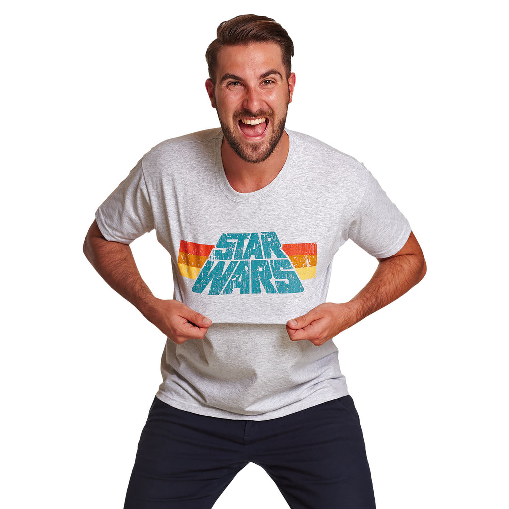 Zdjęcie produktu Star Wars - Vintage 77 Logo T-Shirt szare