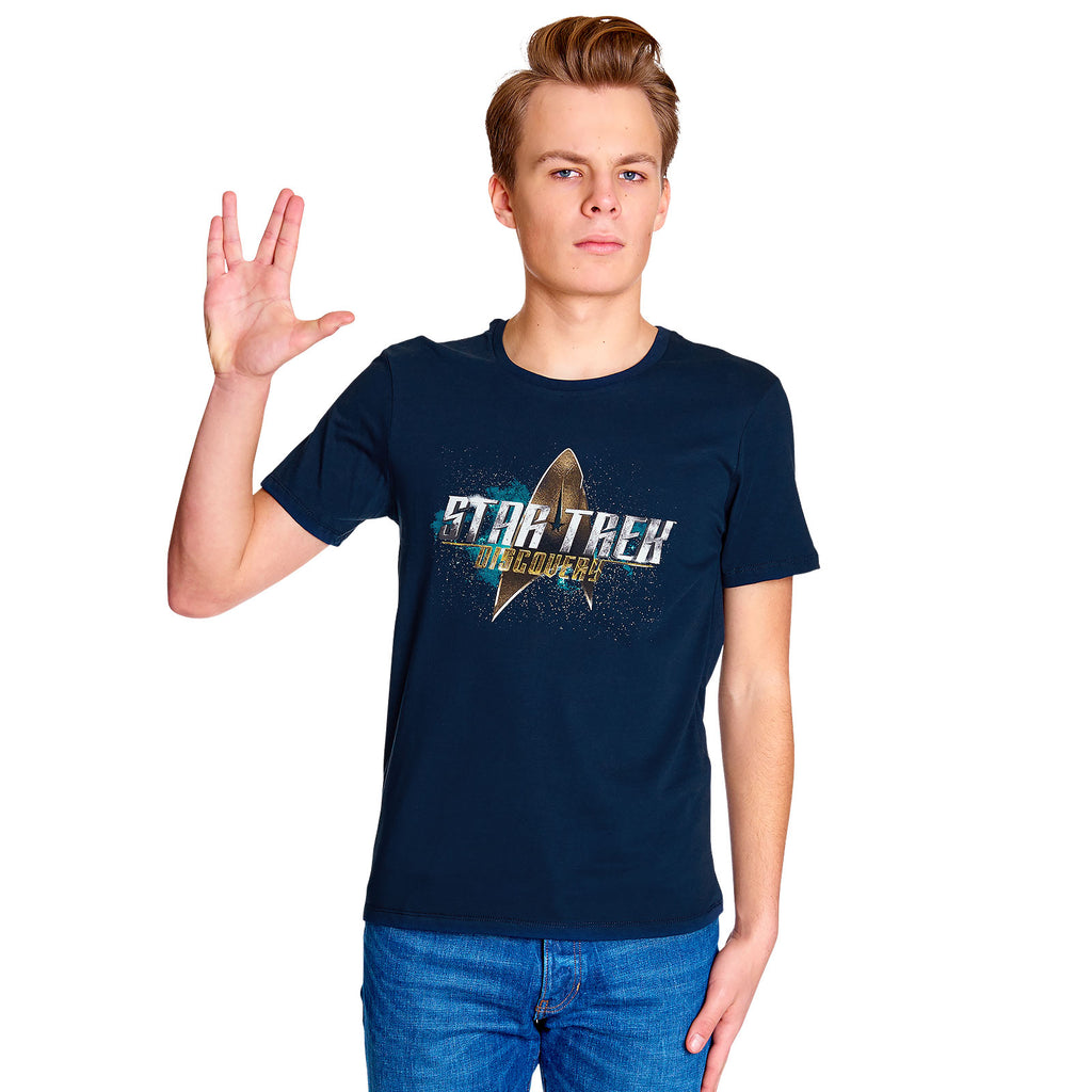 Zdjęcie produktu Star Trek - Discovery Logo T-Shirt niebieski
