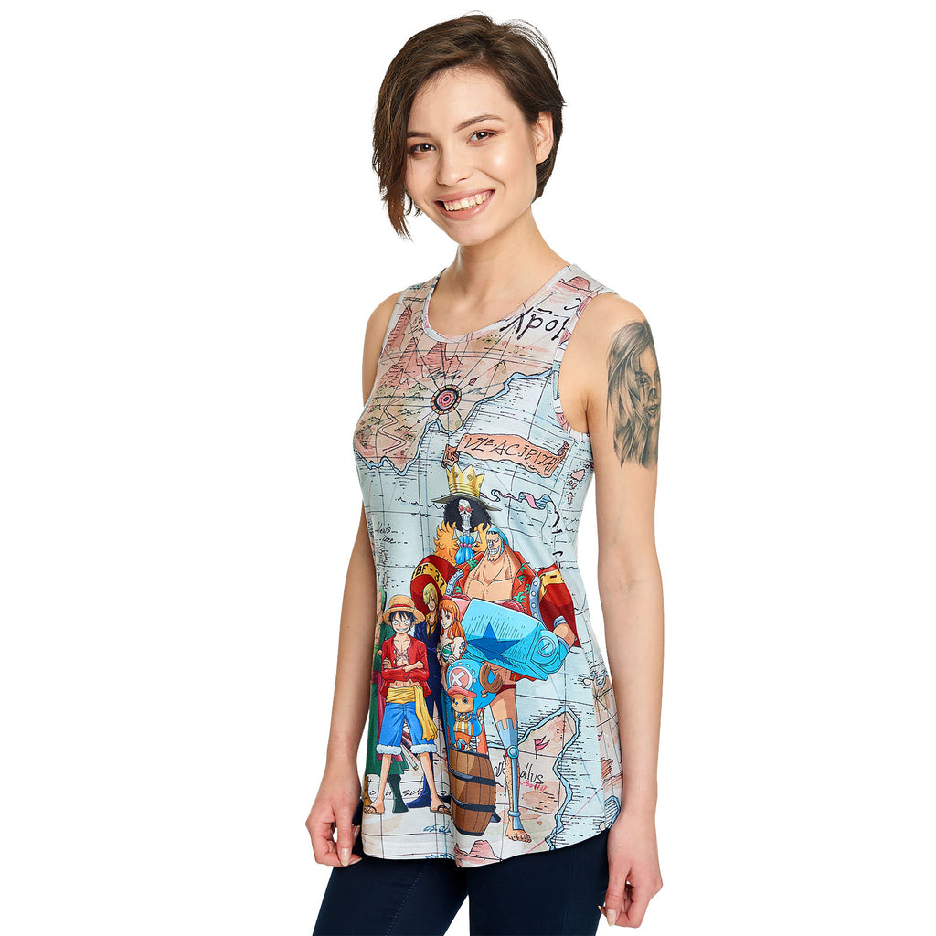 Zdjęcie produktu One Piece - East Blue Map Tank Top Loose Fit