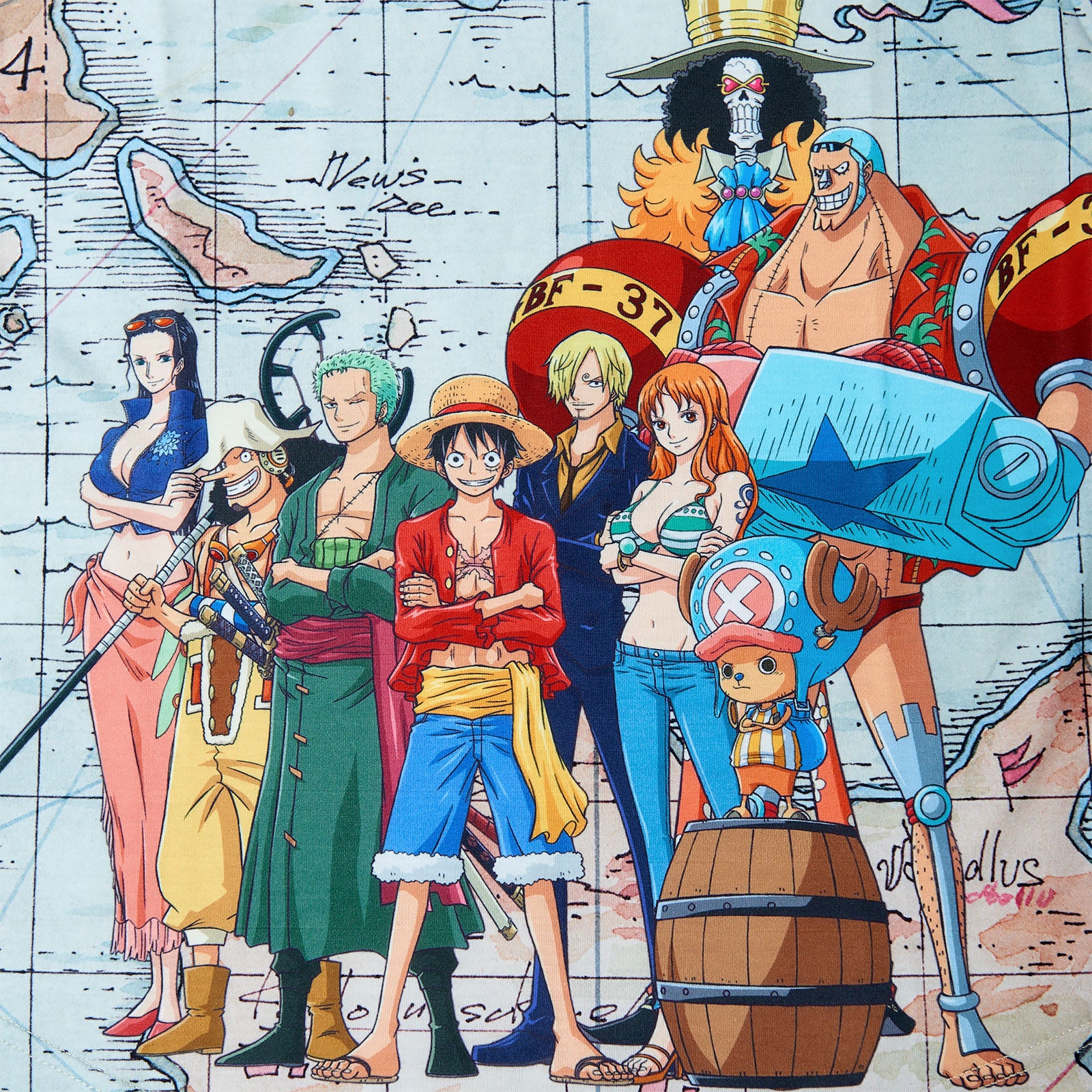 Zdjęcie produktu One Piece - East Blue Map Tank Top Loose Fit