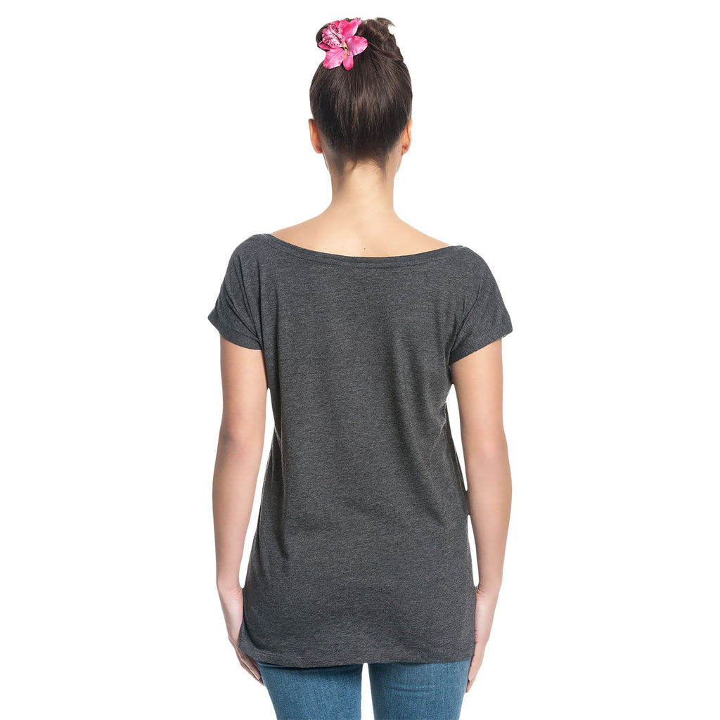 Zdjęcie produktu Alicja w Krainie Czarów - Wonderland T-Shirt damski luźny krój szary