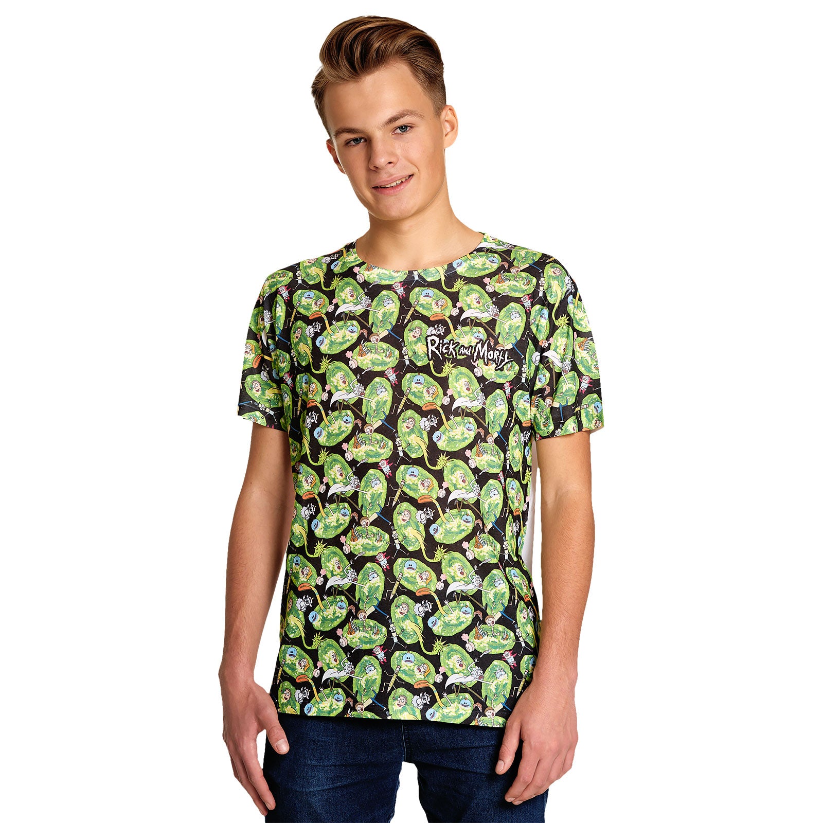 Zdjęcie produktu Rick and Morty - Portal Invasion T-Shirt