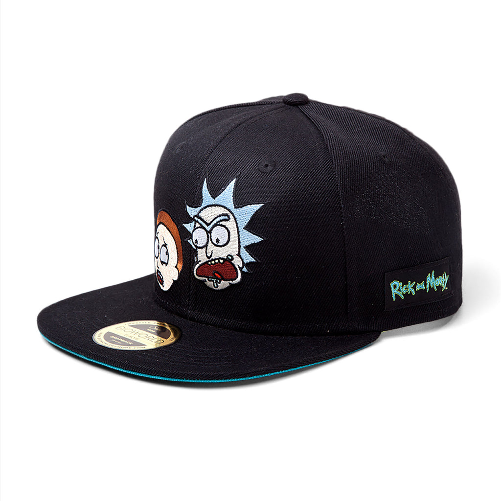 Zdjęcie produktu Rick and Morty - Czapka Snapback z twarzami czarna