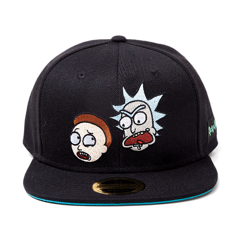 Zdjęcie produktu Rick and Morty - Czapka Snapback z twarzami czarna