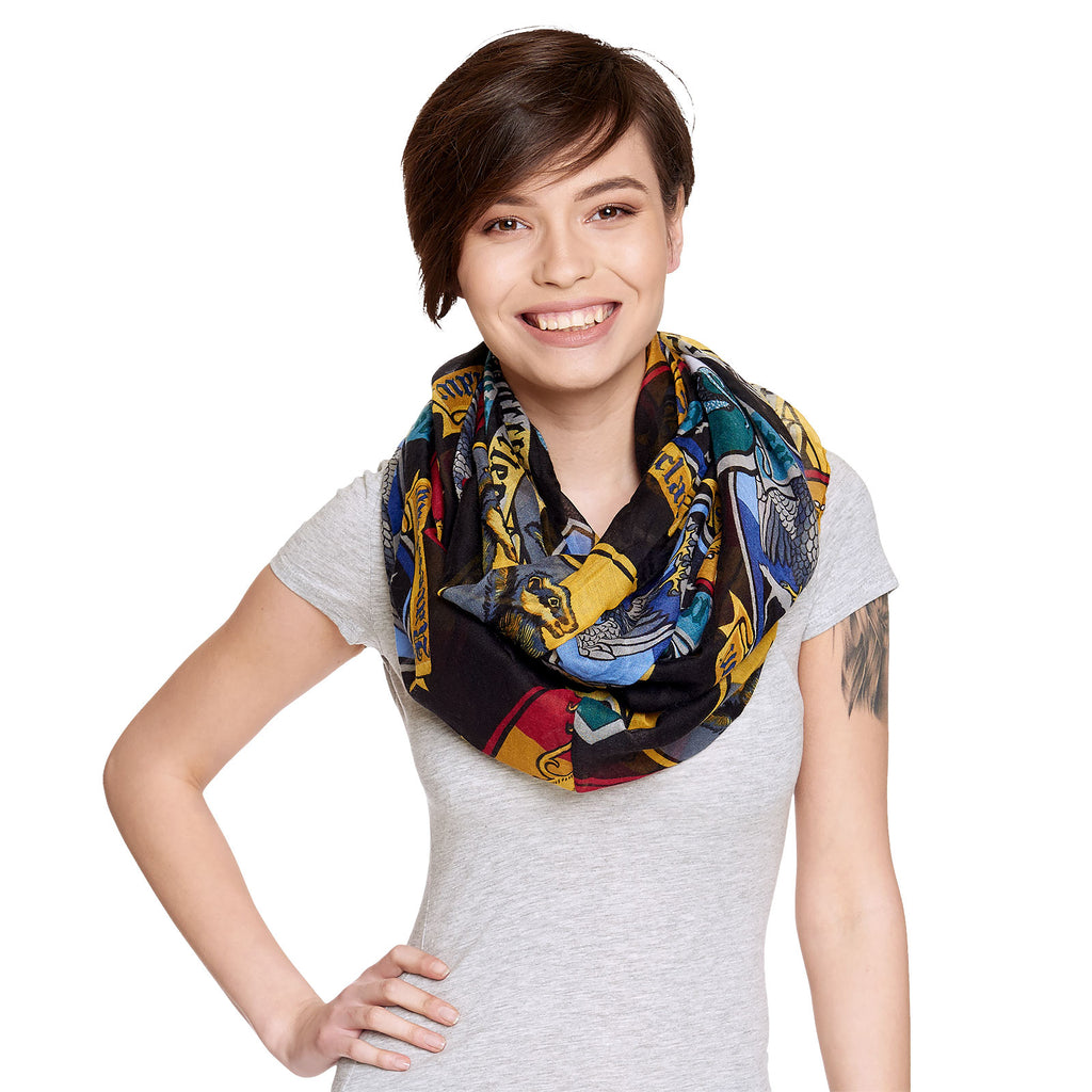 Product image Harry Potter - Houses Crests Loop Scarf