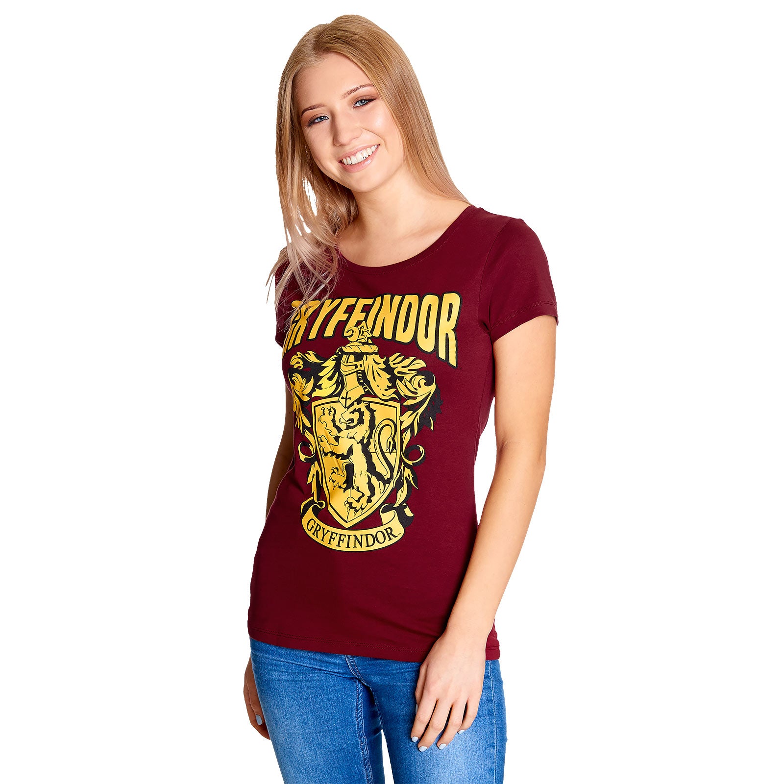 Zdjęcie produktu Harry Potter - Koszulka damska Gryffindor Herb czerwona