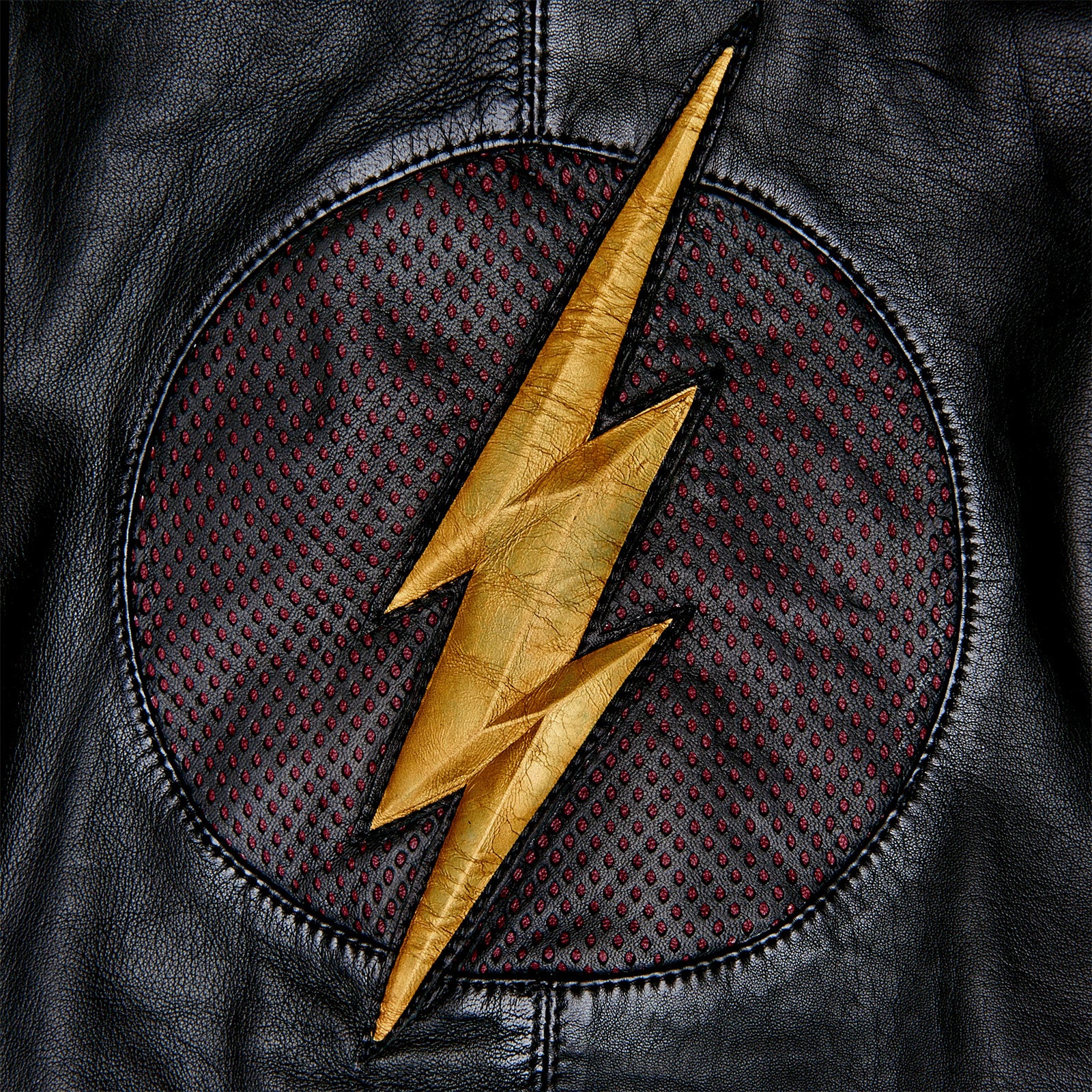 Zdjęcie produktu Flash - Skórzana kurtka z kapturem z logo