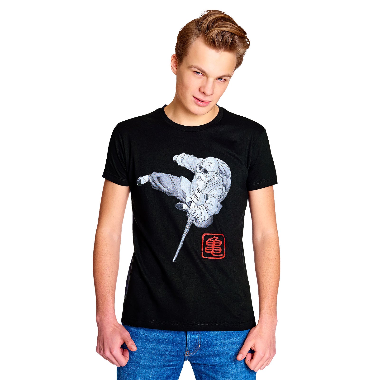 Zdjęcie produktu Dragon Ball Z - Muten Roshi Kick T-Shirt czarne