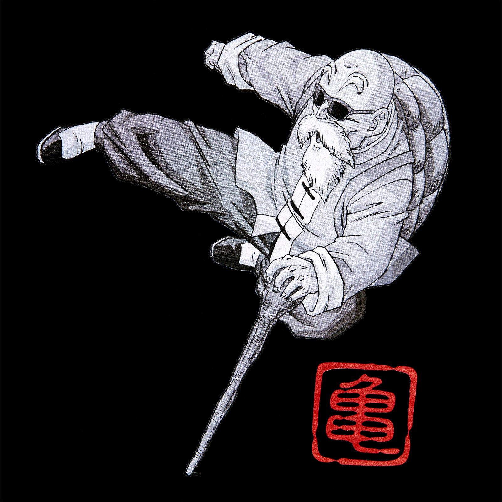 Zdjęcie produktu Dragon Ball Z - Muten Roshi Kick T-Shirt czarne
