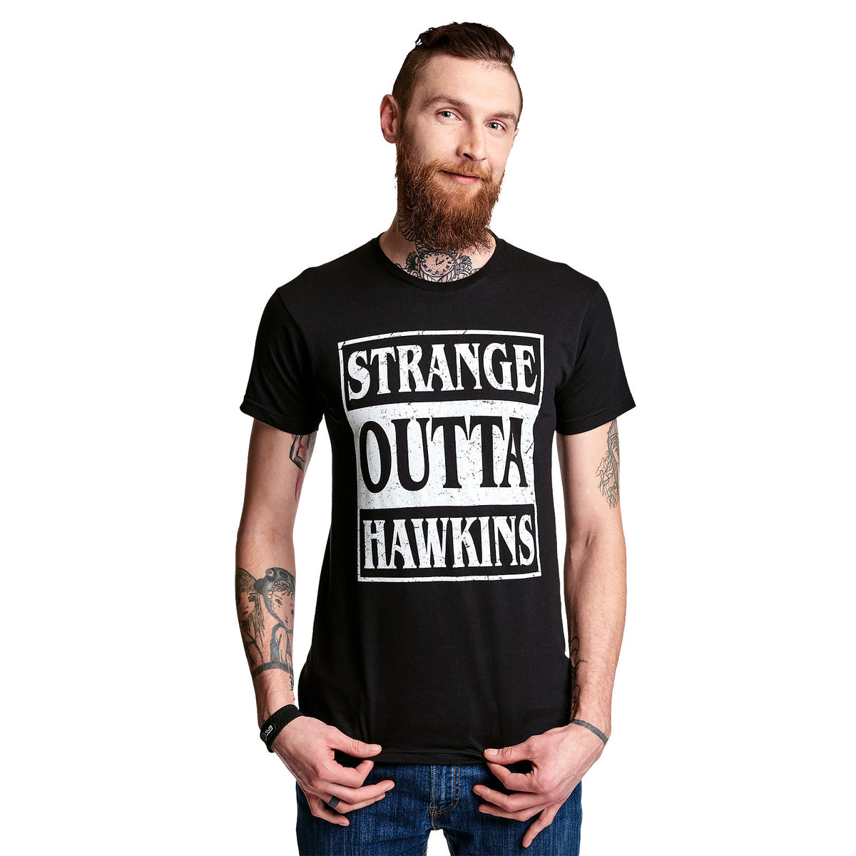 Zdjęcie produktu Strange Outta Hawkins T-Shirt czarne