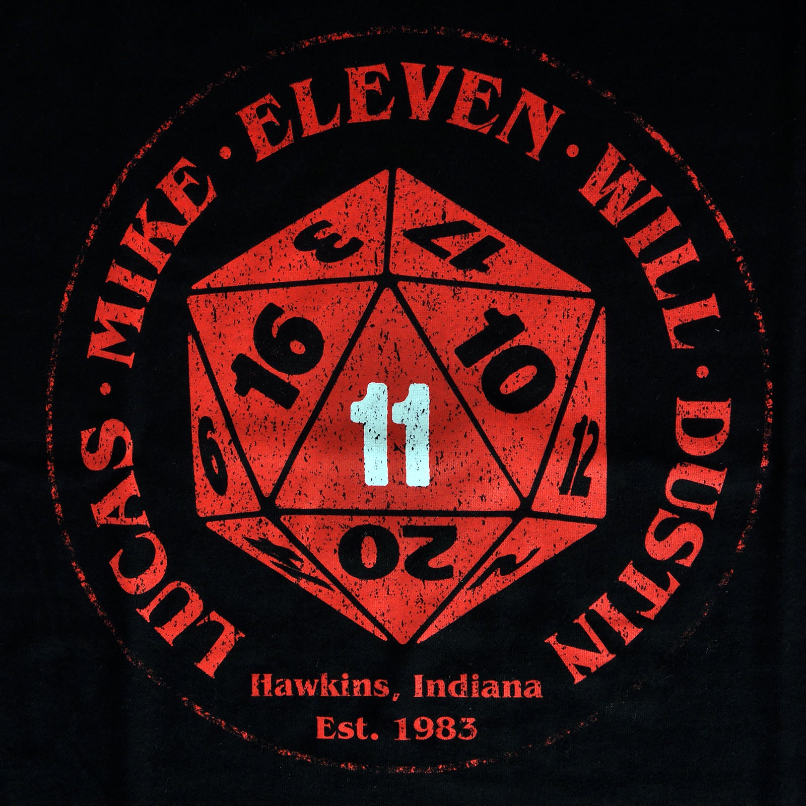 Zdjęcie produktu Koszulka Eleven Dice dla fanów Stranger Things