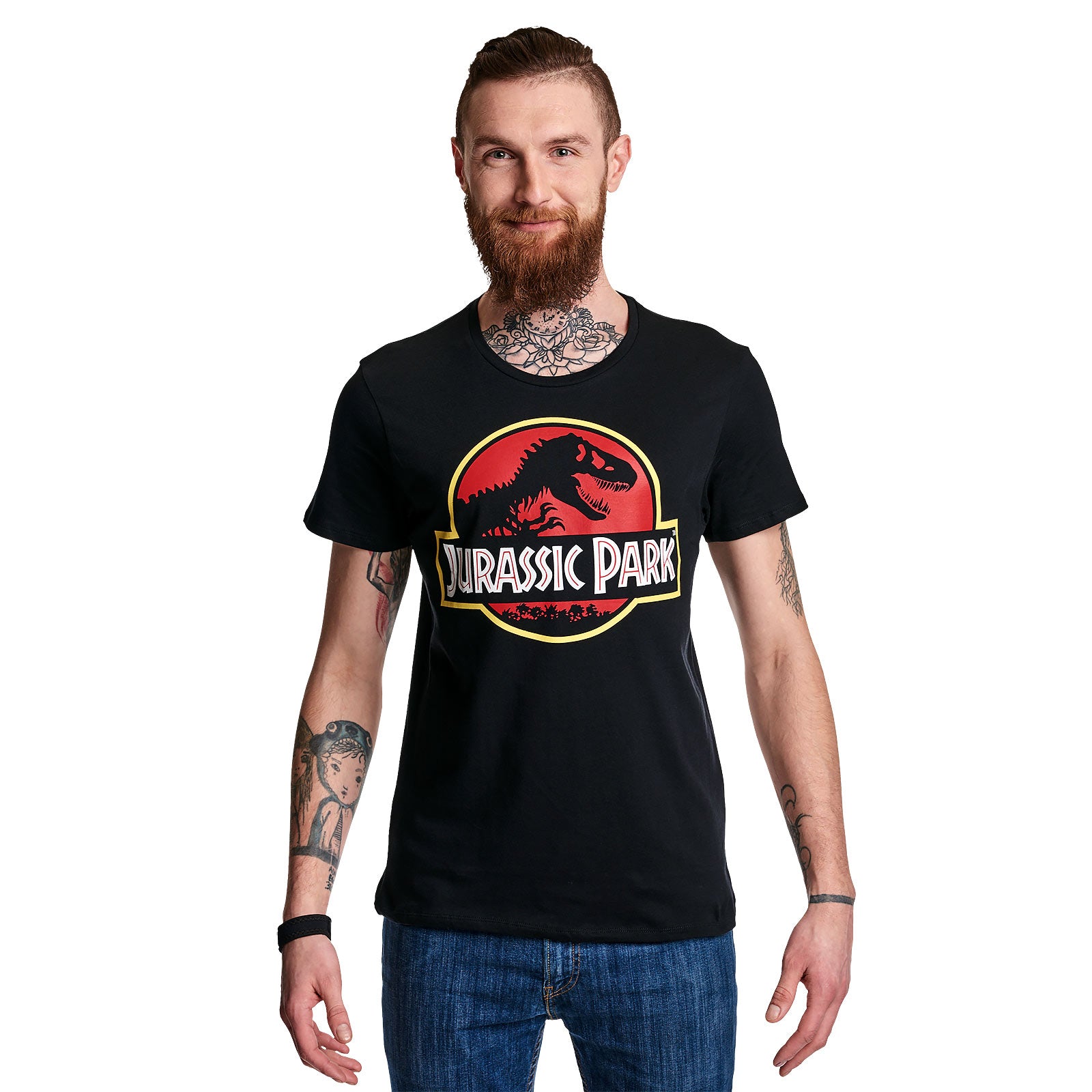 Zdjęcie produktu Jurassic Park - Czarna koszulka z logo