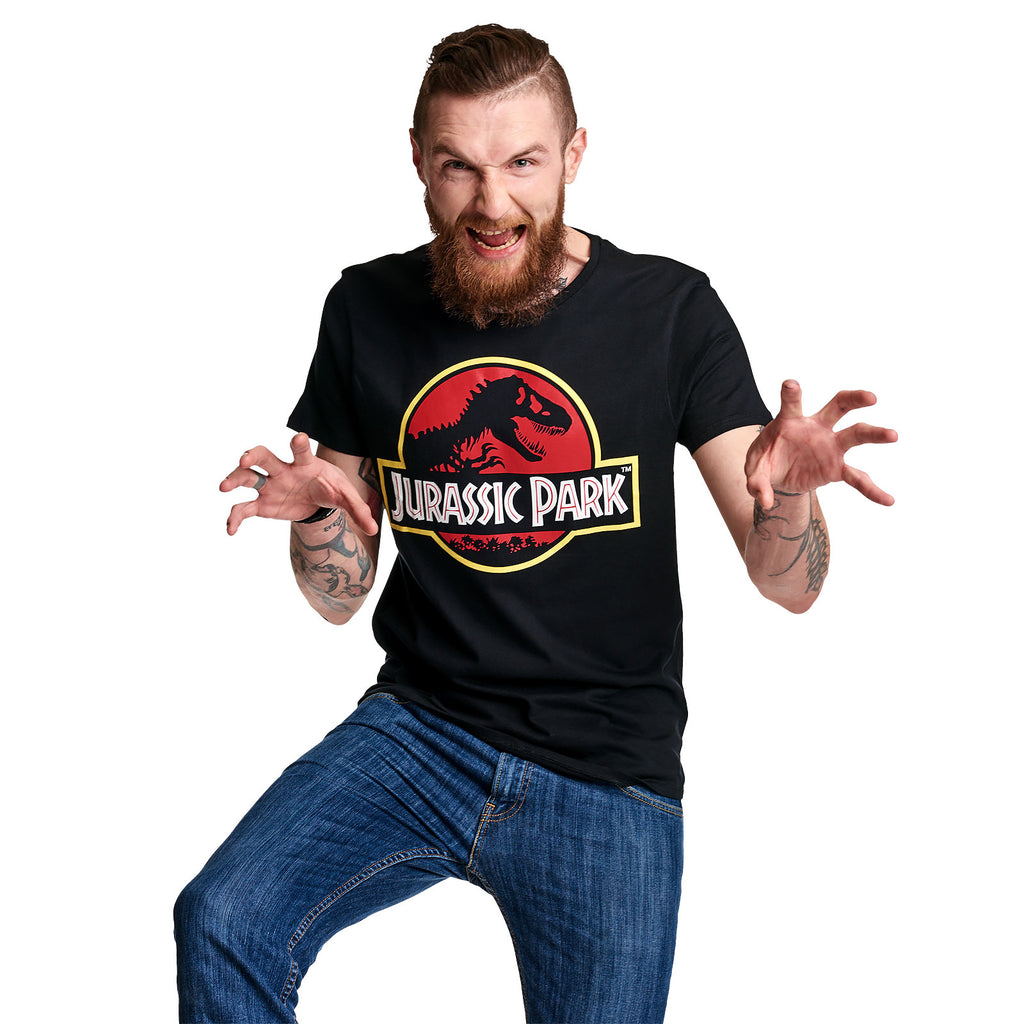 Zdjęcie produktu Jurassic Park - Czarna koszulka z logo