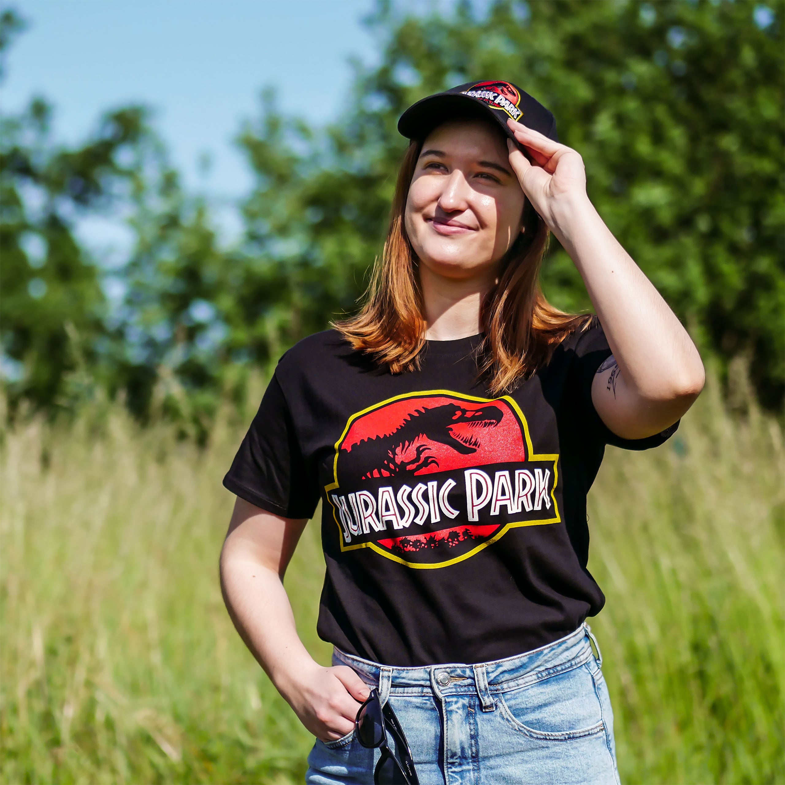 Zdjęcie produktu Jurassic Park - Czarna koszulka z logo