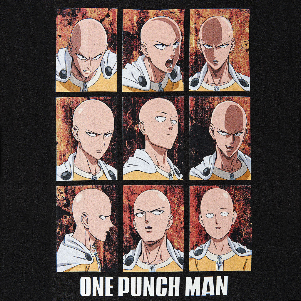 Zdjęcie produktu One Punch Man - Emocje Saitamy Koszulka szara