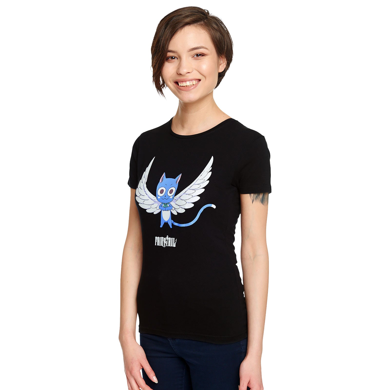 Zdjęcie produktu Fairy Tail - Happy Magic T-Shirt damskie czarne