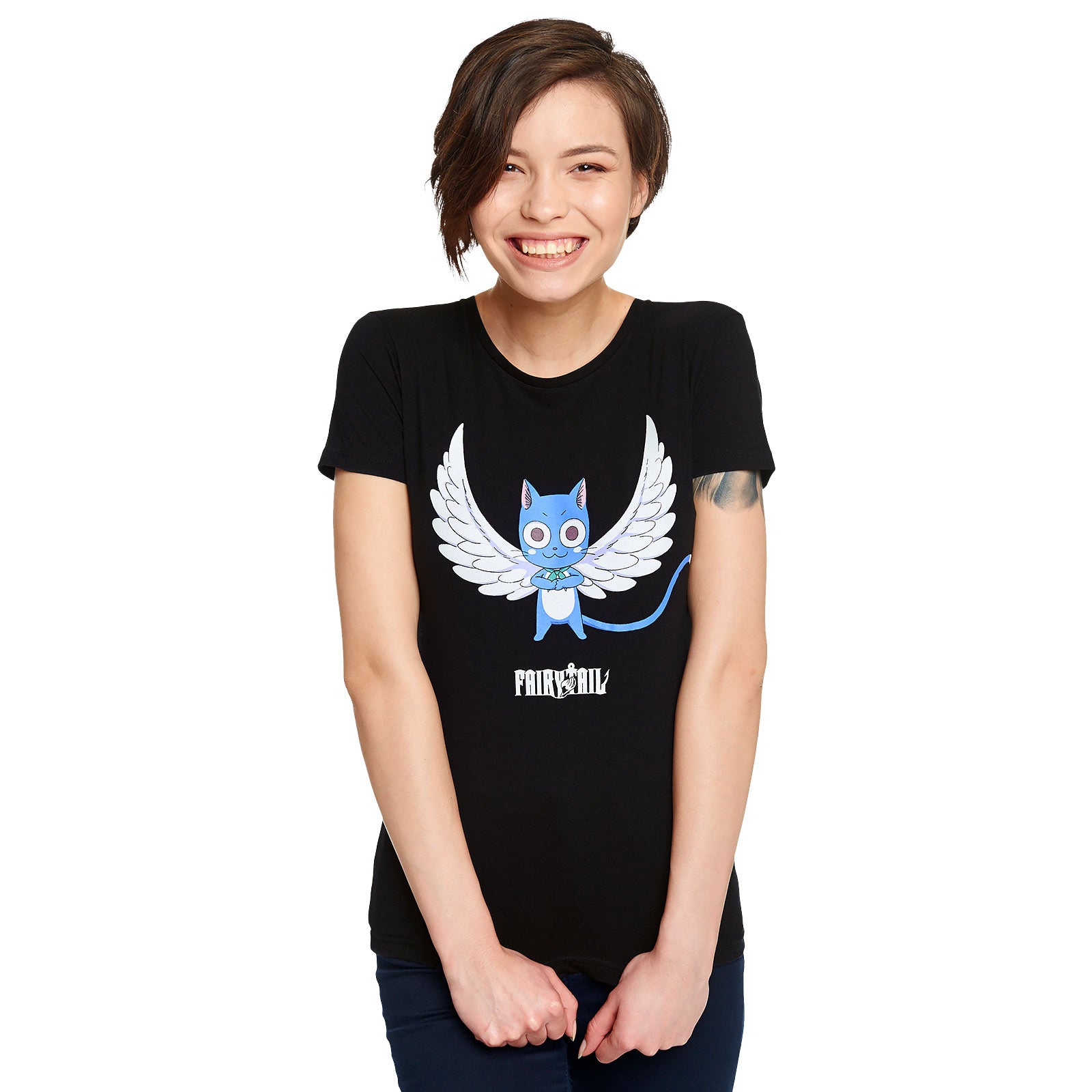 Zdjęcie produktu Fairy Tail - Happy Magic T-Shirt damskie czarne