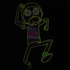 Zdjęcie produktu Rick and Morty - Neon Morty Glow in the Dark T-Shirt czarne