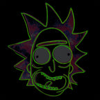 Product image Rick and Morty - Neon Rick Glow in the Dark T-Shirt Black
