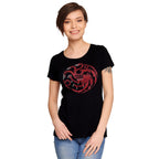 Zdjęcie produktu Gra o Tron - Koszulka damska z herbem rodu Targaryen