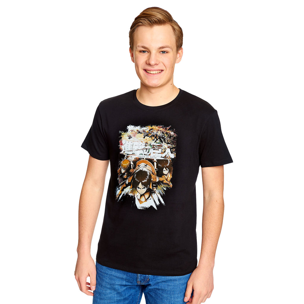 Zdjęcie produktu Attack on Titan - Crew Fight T-Shirt czarne