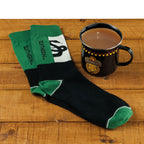 Zdjęcie produktu Harry Potter - Skarpety Slytherin Quidditch i emaliowany kubek