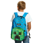 Zdjęcie produktu Minecraft - Plecak Sword & Axe z Mini Torbą Creeper