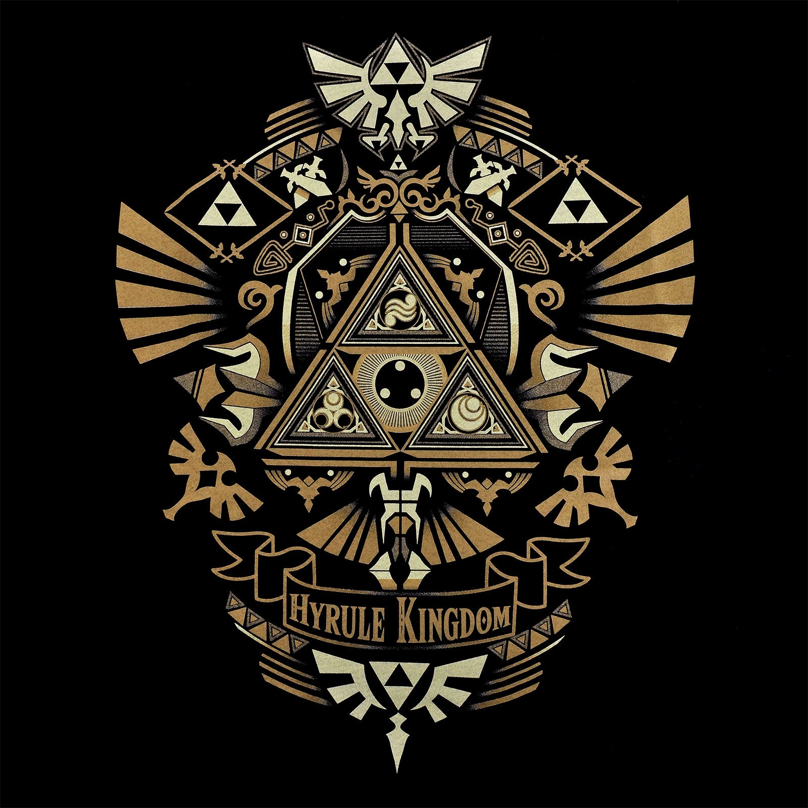 Zdjęcie produktu Zelda - Hyrule Kingdom Koszulka czarna