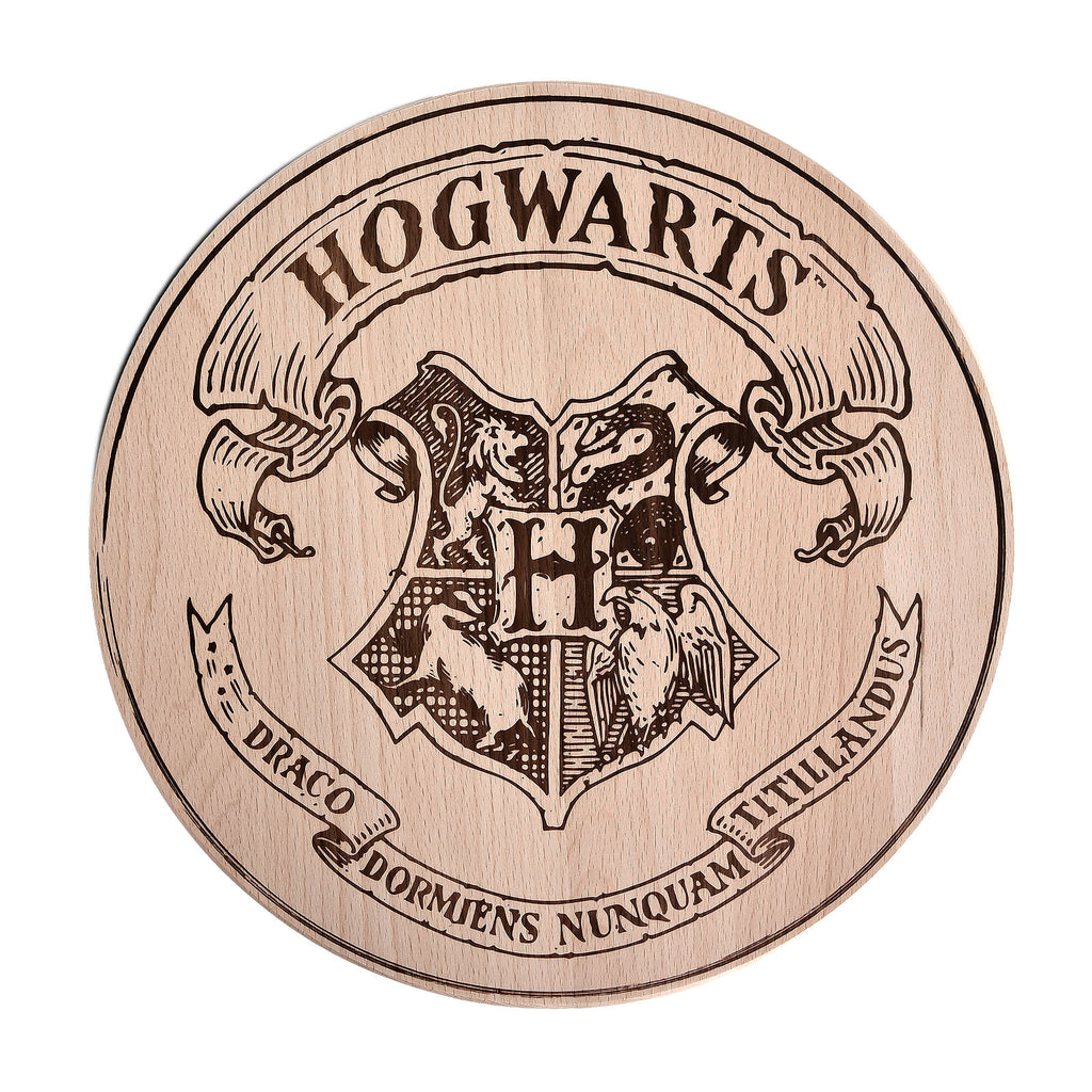 Zdjęcie produktu Harry Potter - Deska do krojenia z herbem Hogwartu Bukowa