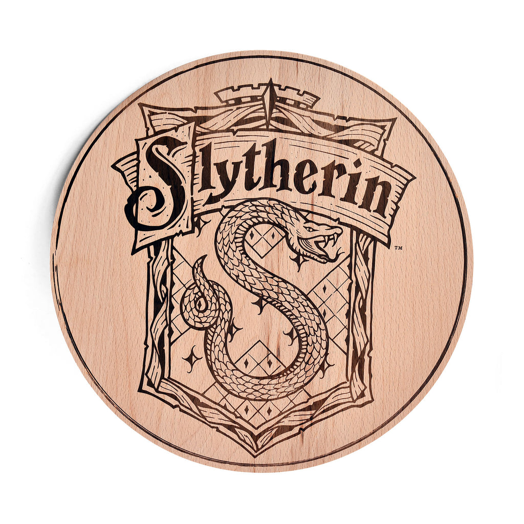 Zdjęcie produktu Harry Potter - Deska do krojenia z herbem Slytherinu, bukowa