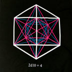 Zdjęcie produktu Dungeons & Dragons - Koszulka 2d10 + 4 Symbol czarna