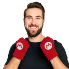 Zdjęcie produktu Super Mario - Rękawiczki bez palców z logo czerwone