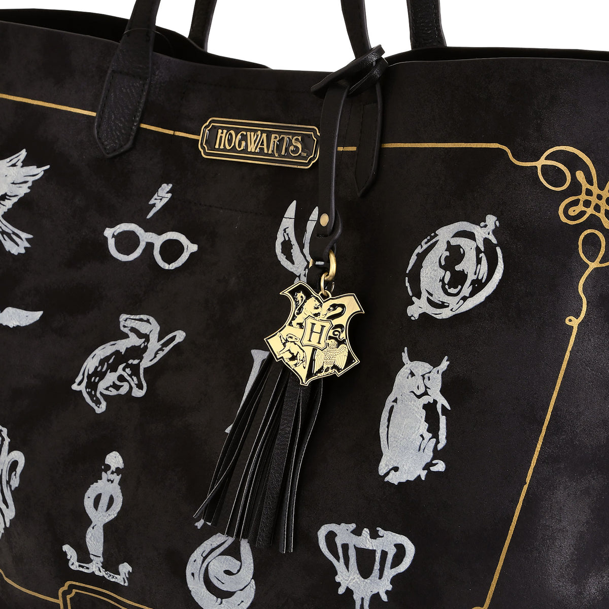 Zdjęcie produktu Harry Potter - Torba na zakupy z symbolami Hogwartu