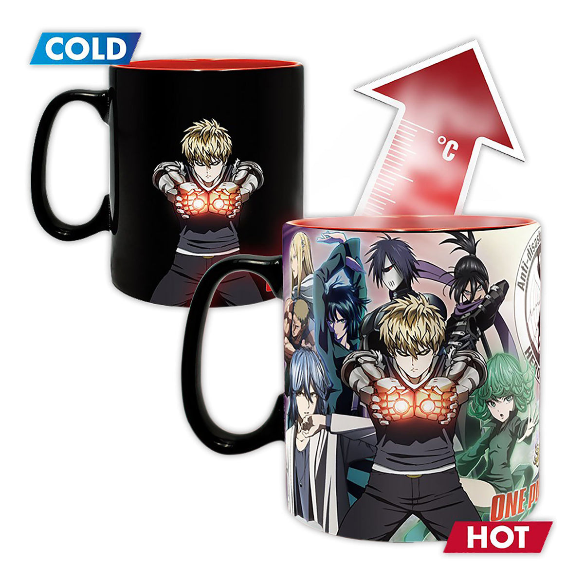 Zdjęcie produktu One Punch Man - Kubek termoaktywny Heroes