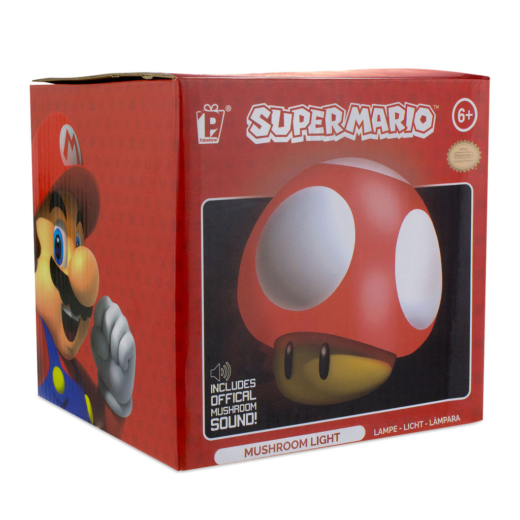 Zdjęcie produktu Super Mario - Lampka stołowa Super-Grzyb z dźwiękiem