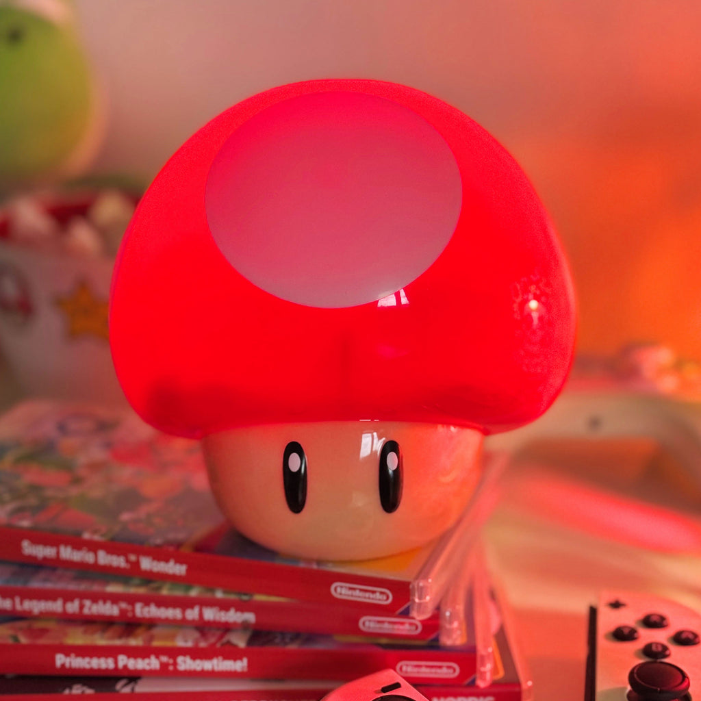 Zdjęcie produktu Super Mario - Lampka stołowa Super-Grzyb z dźwiękiem