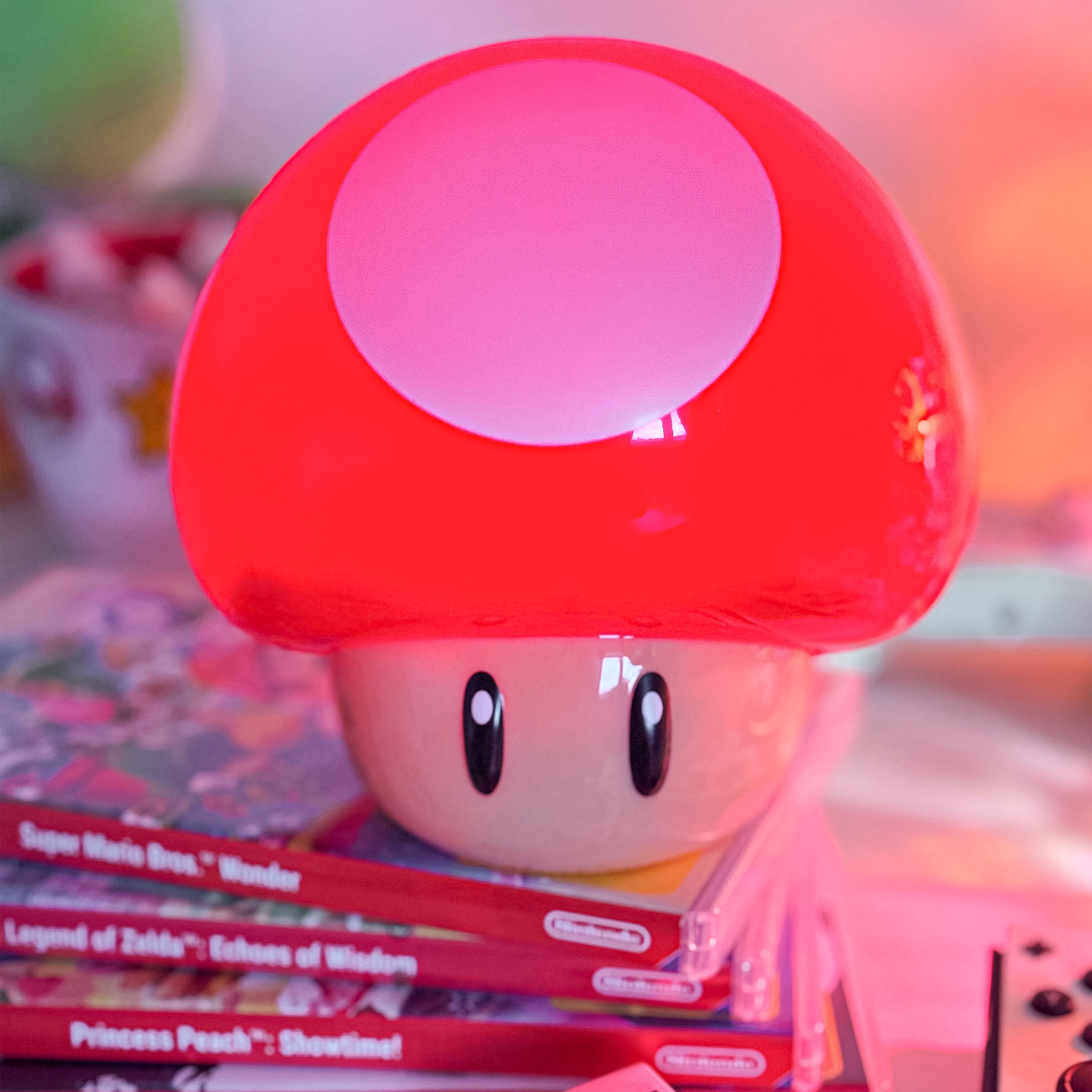 Zdjęcie produktu Super Mario - Lampka stołowa Super-Grzyb z dźwiękiem